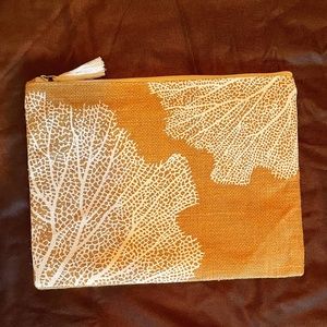 White Coral Designed Clutch/Pouch